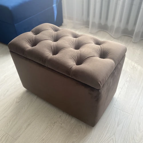 Ergonomiškas pufas su daiktadėže