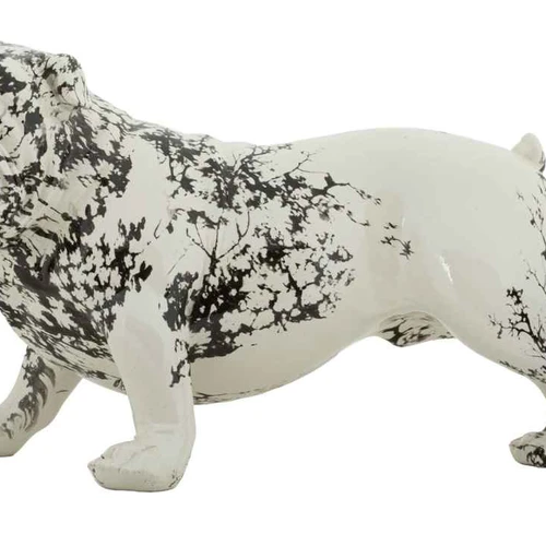 Dekoratyvinė buldogo skulptūra, 38 × 21 × 18,5 cm
