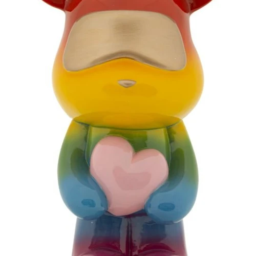 Dekoratyvinė figūrėlė Rainbow meškiukas, stovintis, 22,5 × 42,5 × 17,5 cm