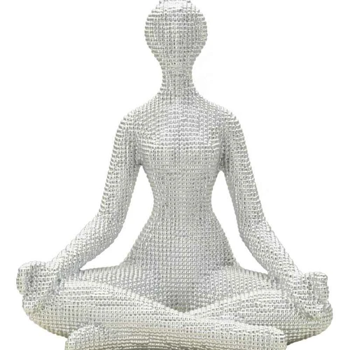 Dekoratyvinė jogos pozos moters statulėlė, 20,5 × 23 × 15,5 cm