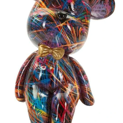 Dekoratyvinė meškos figūrėlė Psyco B, 12,5 × 25 × 9,5 cm