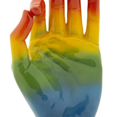 Dekoratyvinė ranka „Rainbow OK“, 16 × 36 × 10,5 cm