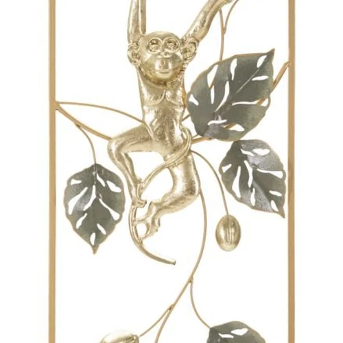 Dekoratyvinė sieninė plokštė Monkey, 28,6 × 74,3 × 3,8 cm