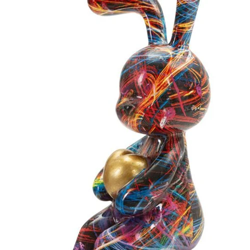 Dekoratyvinė triušio figūrėlė Psyco A, 8 × 23 × 10 cm - Dekoracijos