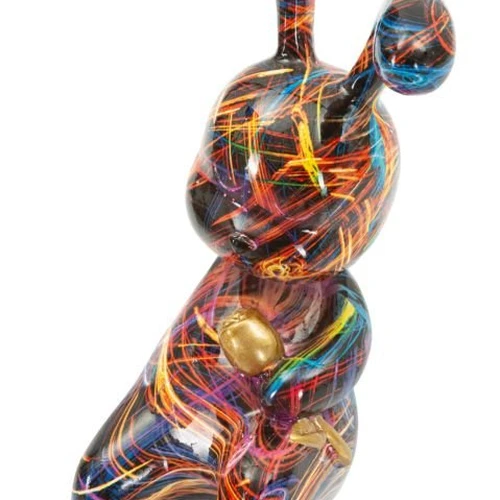 Dekoratyvinė triušio figūrėlė Psyco B, 21,5 × 22 × 10 cm - Dekoracijos