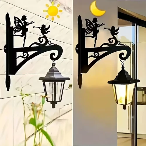 Geležiniai fėjų siluetai sienai