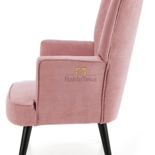 Natūralaus medžio ir veliūro sofos lova rožinė ir juoda