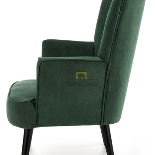 Minkšta veliūrinė sofos atlošė tamsiomis spalvomis