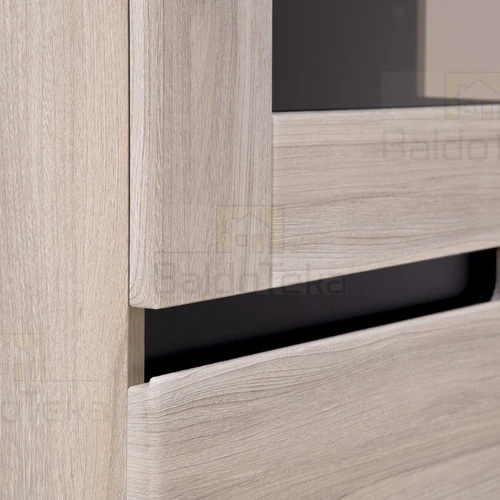 Aukštos kokybės spinta DENIS – guoba matinė + juoda