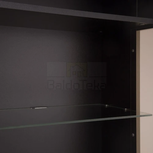 DENIS spinta su LED apšvietimu – guoba matinė ir juoda spalva