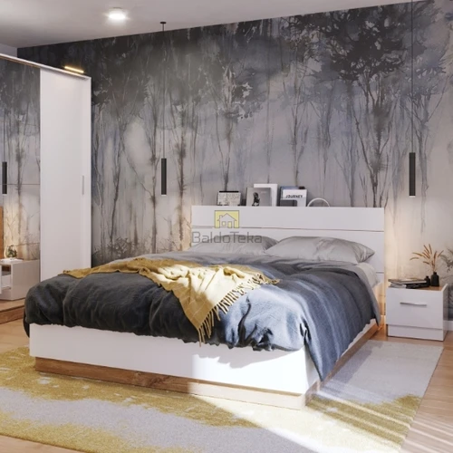 Praktiškas spintos komplektas su LMDP plokštėmis ir reguliuojamomis lentynomis