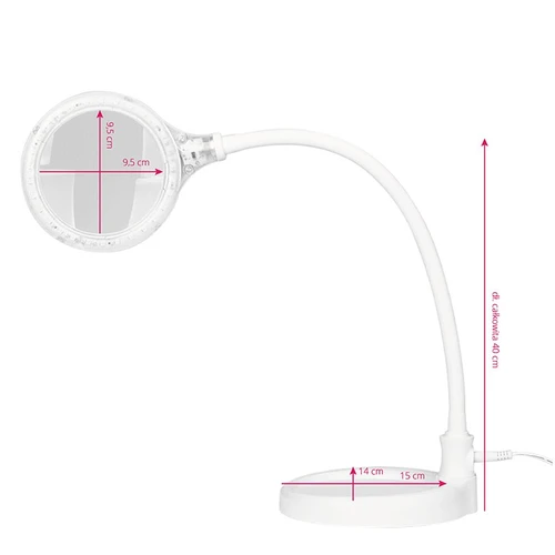 Didinamoji lempa Elegante 2014-2R, 30 SMD LED, 3 dioptrijos - Staliniai šviestuvai