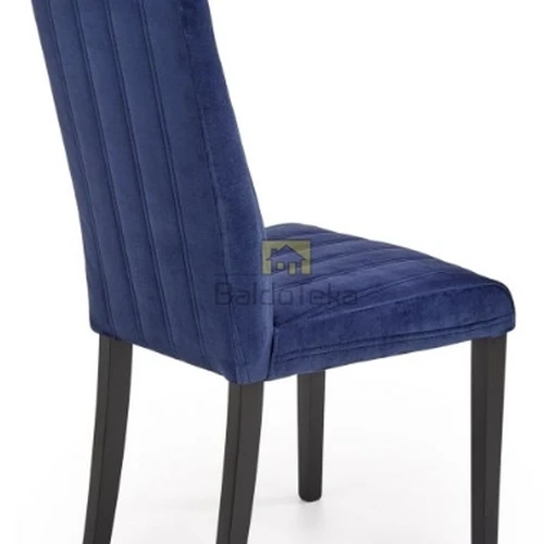 Stilinga tamsiai mėlyna kėdė MONOLITH 77 su juodais akcentais