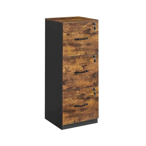Dokumentų spinta 40x41x103cm., rudos/juodos spalvos