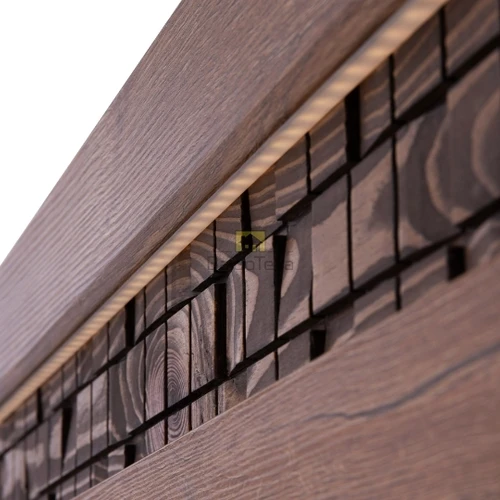 Moderni lova su grotelėmis ir patalynės dėže