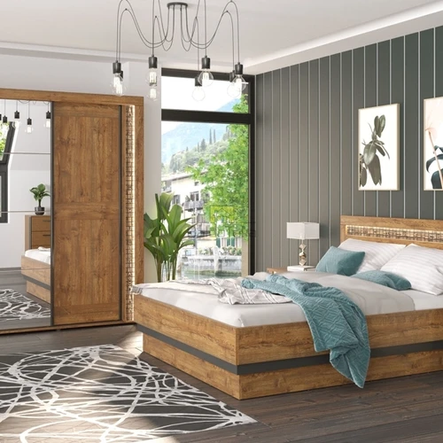 Elegantiška spinta su grūdintu stiklu ir LED apšvietimu