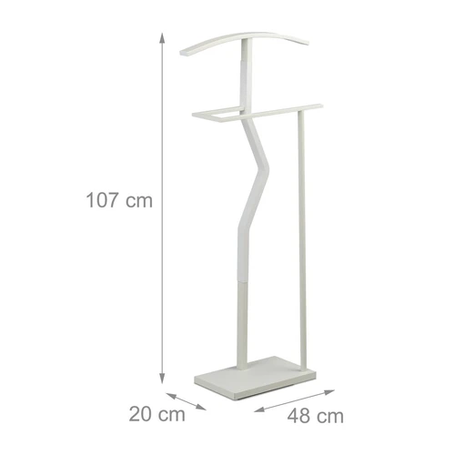 Drabužių kabykla 107x48x20cm., baltos spalvos - Rūbų kabyklos