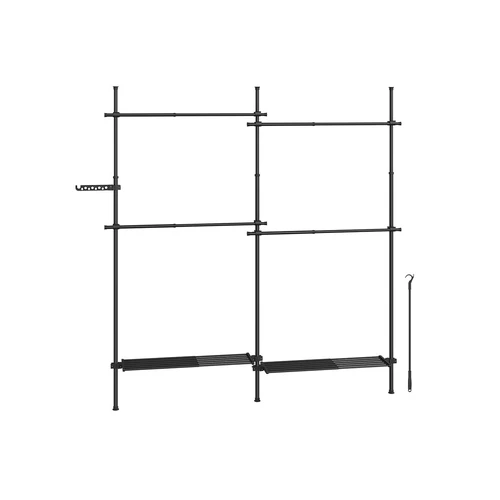 Drabužių kabykla 33,5x238x310cm., juodos spalvos