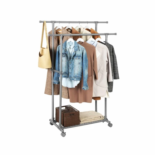 Mobilus palto stovas su stabdžiais ir grotelių lenta