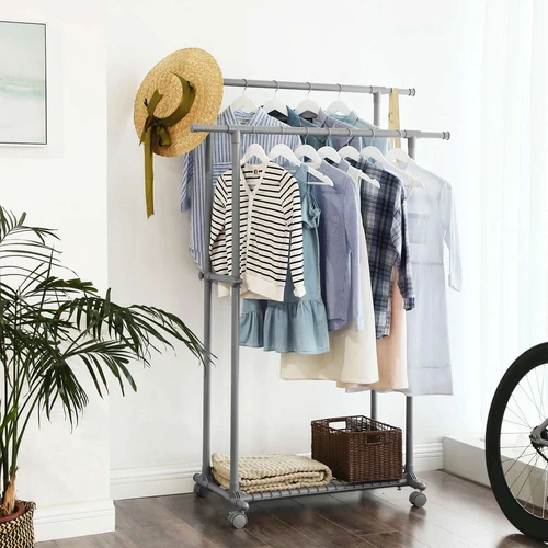 Tvarkinga drabužių laikykla su reguliuojamu aukščiu