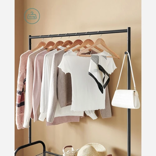 Plieninė drabužių kabykla su 10 kg kablio talpa