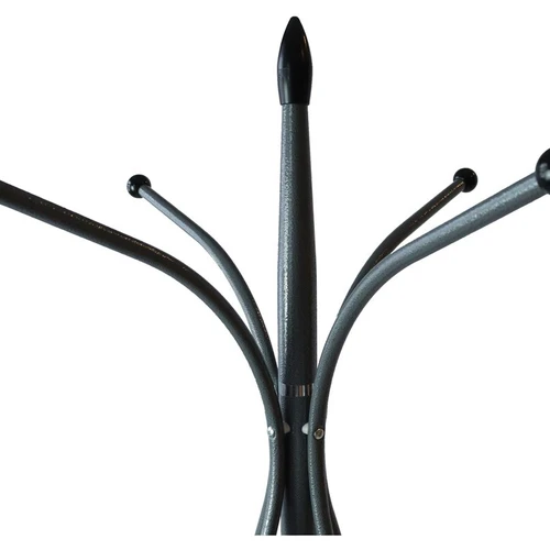 Elegantiška pilka metalinė kabykla su moderniu dizainu