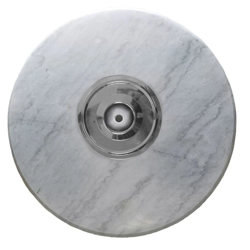 Ruda drabužių kabykla su stabilaus marmuro pagrindu