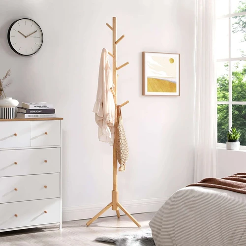 Lengvai surinkiama natūralios gumos paltų kabykla