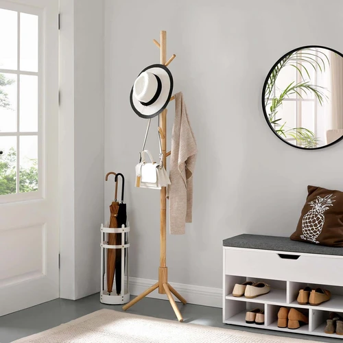 Stabili trikojų drabužių kabykla su 8 kabliukais