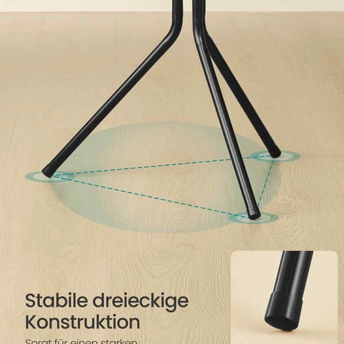 Drabužių kabykla SONGMICS, 16 kabliukų, Juoda, 43 × 175 × 48 cm - Rūbų kabyklos