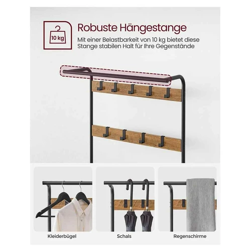 Drabužių kabykla su suoliuku HSR040B41 - Rūbų kabyklos