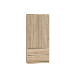 Drabužių spinta Malwa SS90, ąžuolo spalvos