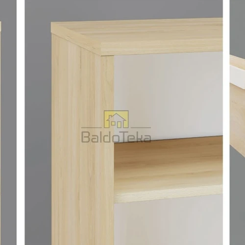 Kompaktiška spinta su platina pilka apdaila