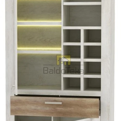 Moderni spinta su apšvietimo pasirinkimu