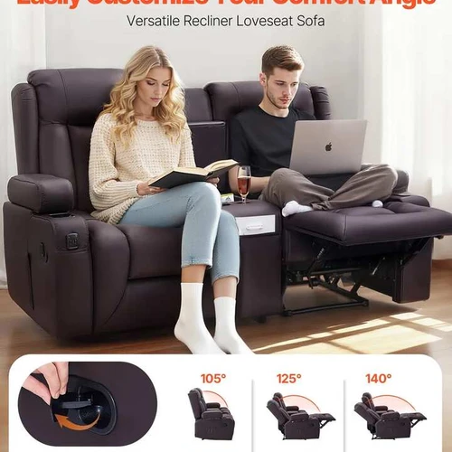 PU odos sofa kemperiui ir svetainei