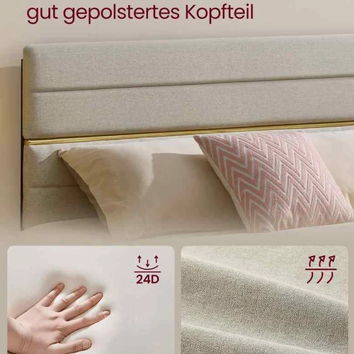 Dvigulės lovos rėmas VASAGLE RMB503G01, 160 × 110/116,5 × 202 cm - Lovos