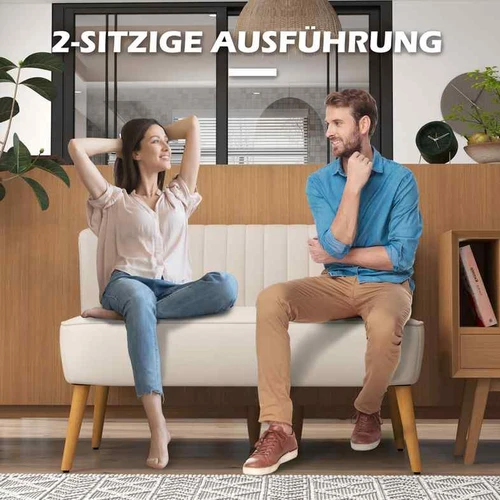 Dvivietė sofa, 2 vietų, 117 × 77 × 56,5 cm - Sofos