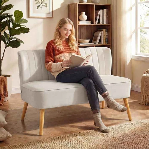 Dvivietė sofa, 2 vietų, 117 × 77 × 56,5 cm - Sofos