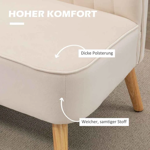 Dvivietė sofa, 2 vietų, 117 × 77 × 56,5 cm - Sofos