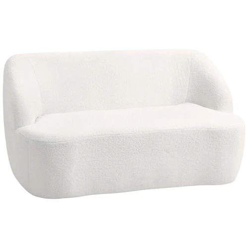 Dvivietė sofa, Balta, 142 × 73,5 × 85 cm