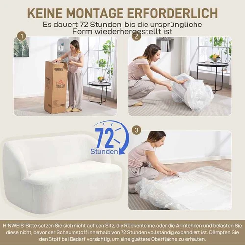 Patogi sofa su didelio tankio putų užpildu