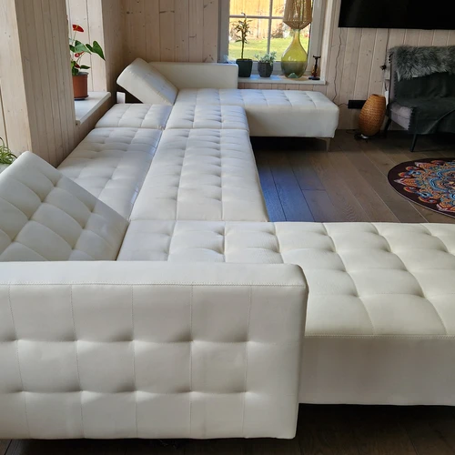 Modulinis minkštas kampas U forma, dirbtinė oda - U formos minkšti kampai