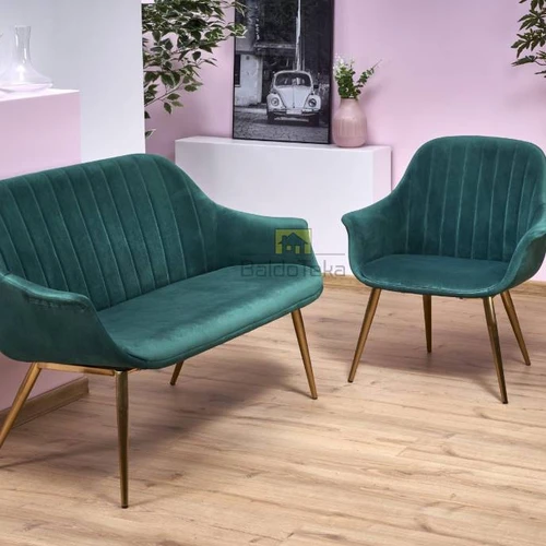 Gobeleno ir chromuoto metalo kėdės – modernus dizainas ir patogumas