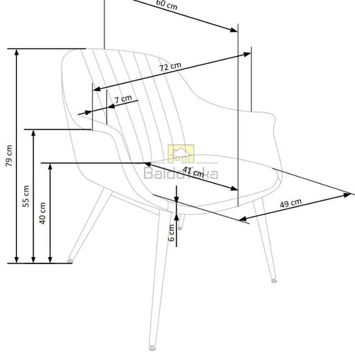 Tamsiai žalios ir aukso spalvos kėdės – puikus akcentas interjeriui