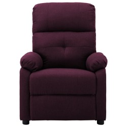 Elektrinė atlošiama kėdė, violetinės spalvos, audinys - Foteliai