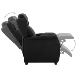 Elektrinis atlošiamas krėslas (juodos sp.) - Foteliai