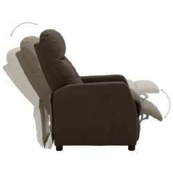 Elektrinis atlošiamas krėslas (rudos spalvos) - Foteliai