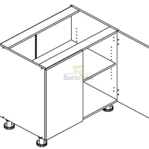Stylish Kitchen Set with Adjustable Shelves and Durable Worktop