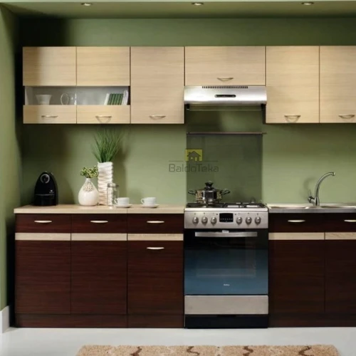 Plati 260 cm virtuvės spinta su įvairiais moduliais