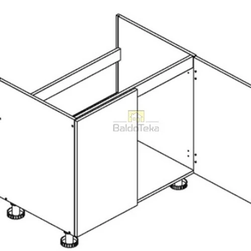 Komplektinė virtuvės spinta su MDF medžiaga